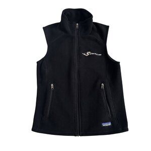 Patagonia Synchilla Womens Sz Small Fleece Vest Black S Full Zip